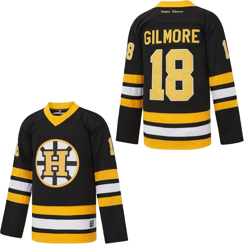 Yseohb Happy 18 Gilmore Jerseys Men's 1996 Movie Adam Sandler Hockey Jersey Stitched - Image 1